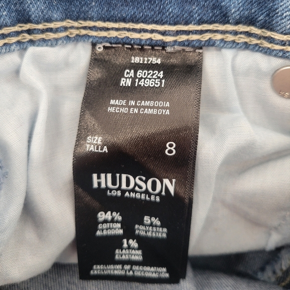 Hudson denim jeans Size 8 Straight Legs Mid Rise - Picture 6 of 6